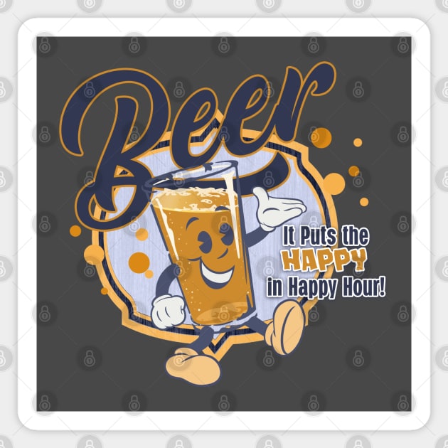 Beer for happy hour Sticker by richhwalsh